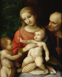 The Virgin and Child surrounded by St John the Baptist and St Joseph, 1517